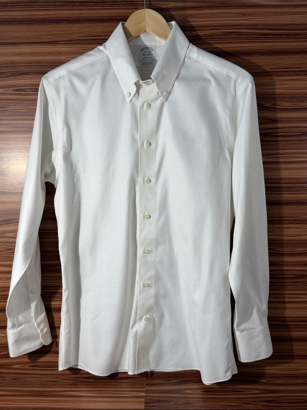 Brooks Brothers White Button-Down Dress Shirt